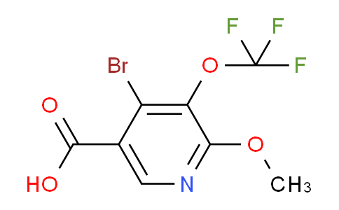 4-Bromo-2-methoxy-3-(trifluoromethoxy)pyridine-5-carboxylic acid