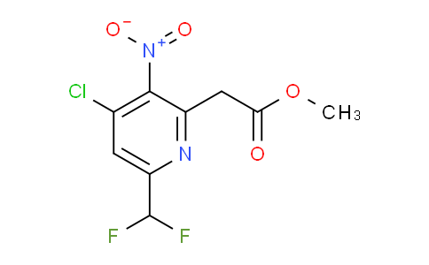 Methyl 4-chloro-6-(difluoromethyl)-3-nitropyridine-2-acetate