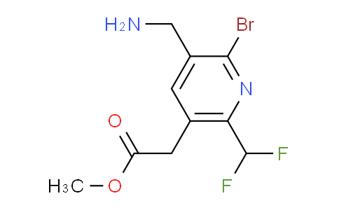 Methyl 3-(aminomethyl)-2-bromo-6-(difluoromethyl)pyridine-5-acetate