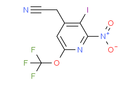 3-Iodo-2-nitro-6-(trifluoromethoxy)pyridine-4-acetonitrile