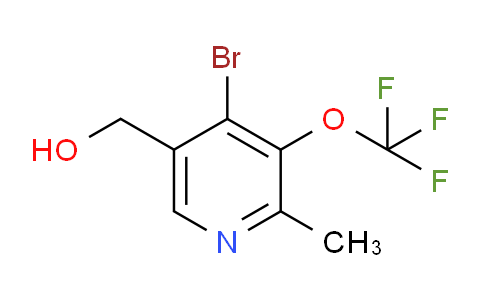 4-Bromo-2-methyl-3-(trifluoromethoxy)pyridine-5-methanol