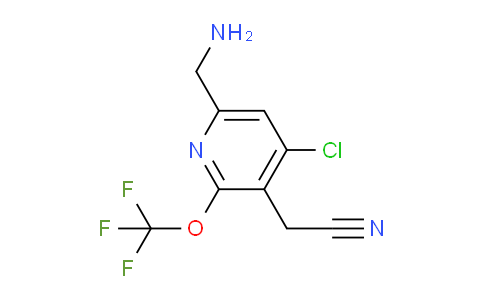 6-(Aminomethyl)-4-chloro-2-(trifluoromethoxy)pyridine-3-acetonitrile