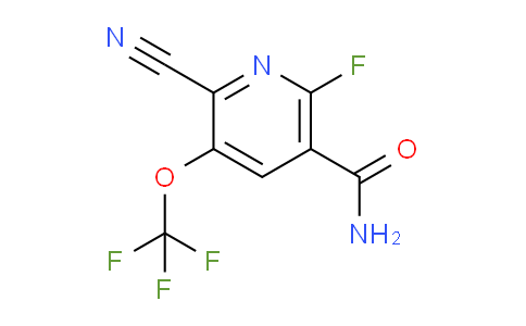 2-Cyano-6-fluoro-3-(trifluoromethoxy)pyridine-5-carboxamide