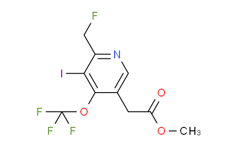 Methyl 2-(fluoromethyl)-3-iodo-4-(trifluoromethoxy)pyridine-5-acetate