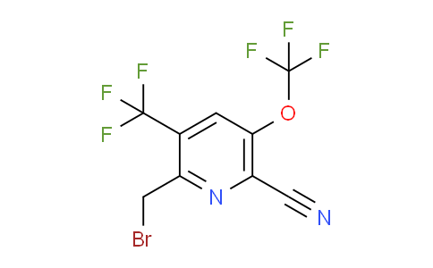 2-(Bromomethyl)-6-cyano-5-(trifluoromethoxy)-3-(trifluoromethyl)pyridine