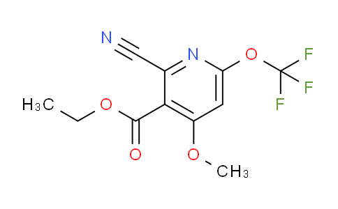 Ethyl 2-cyano-4-methoxy-6-(trifluoromethoxy)pyridine-3-carboxylate
