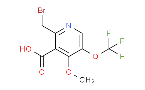2-(Bromomethyl)-4-methoxy-5-(trifluoromethoxy)pyridine-3-carboxylic acid