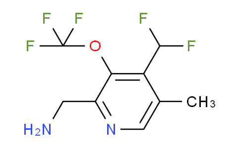 2-(Aminomethyl)-4-(difluoromethyl)-5-methyl-3-(trifluoromethoxy)pyridine