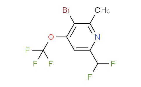 AM38876 | 1803952-74-0 | 3-Bromo-6-(difluoromethyl)-2-methyl-4-(trifluoromethoxy)pyridine