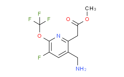 Methyl 3-(aminomethyl)-5-fluoro-6-(trifluoromethoxy)pyridine-2-acetate