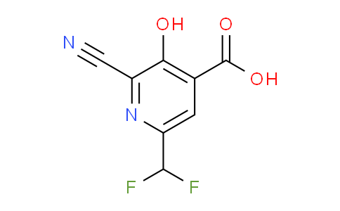 2-Cyano-6-(difluoromethyl)-3-hydroxypyridine-4-carboxylic acid