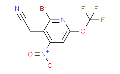AM38977 | 1804616-80-5 | 2-Bromo-4-nitro-6-(trifluoromethoxy)pyridine-3-acetonitrile