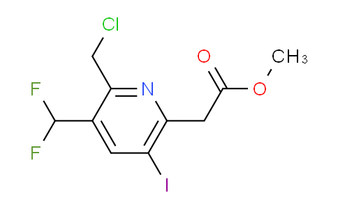 AM38981 | 1806026-15-2 | Methyl 2-(chloromethyl)-3-(difluoromethyl)-5-iodopyridine-6-acetate