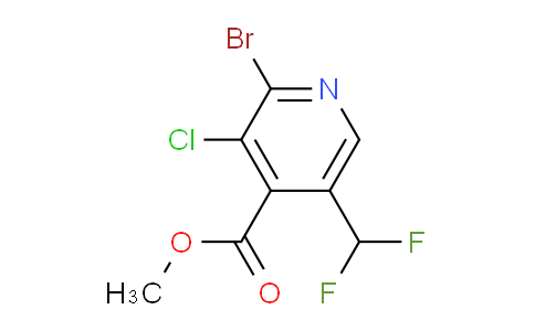 AM38986 | 1806843-33-3 | Methyl 2-bromo-3-chloro-5-(difluoromethyl)pyridine-4-carboxylate