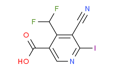 AM39001 | 1805388-76-4 | 3-Cyano-4-(difluoromethyl)-2-iodopyridine-5-carboxylic acid