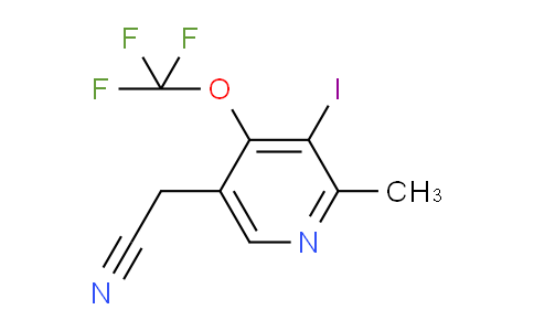 AM39012 | 1804442-58-7 | 3-Iodo-2-methyl-4-(trifluoromethoxy)pyridine-5-acetonitrile
