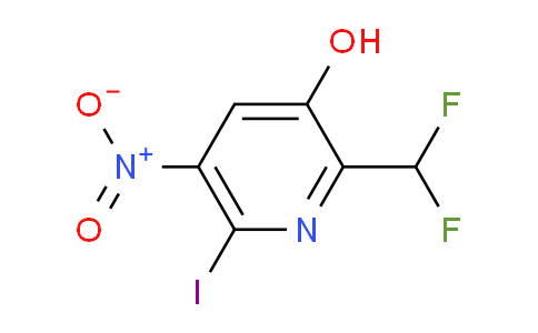 2-(Difluoromethyl)-3-hydroxy-6-iodo-5-nitropyridine
