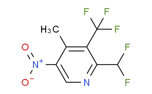 2-(Difluoromethyl)-4-methyl-5-nitro-3-(trifluoromethyl)pyridine