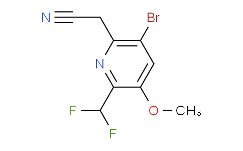 AM39102 | 1805245-85-5 | 5-Bromo-2-(difluoromethyl)-3-methoxypyridine-6-acetonitrile