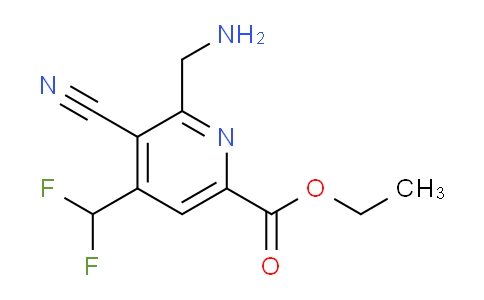 AM39133 | 1806959-03-4 | Ethyl 2-(aminomethyl)-3-cyano-4-(difluoromethyl)pyridine-6-carboxylate