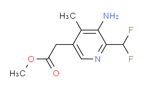 Methyl 3-amino-2-(difluoromethyl)-4-methylpyridine-5-acetate