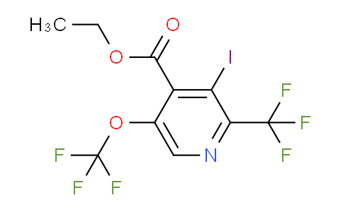 Ethyl 3-iodo-5-(trifluoromethoxy)-2-(trifluoromethyl)pyridine-4-carboxylate