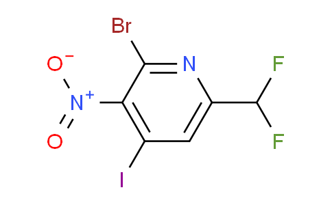 2-Bromo-6-(difluoromethyl)-4-iodo-3-nitropyridine