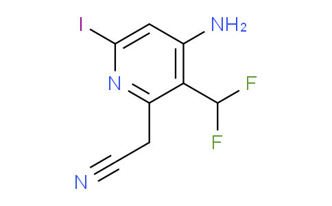 AM39149 | 1804513-32-3 | 4-Amino-3-(difluoromethyl)-6-iodopyridine-2-acetonitrile