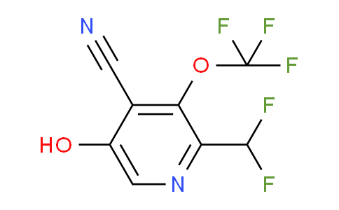 4-Cyano-2-(difluoromethyl)-5-hydroxy-3-(trifluoromethoxy)pyridine