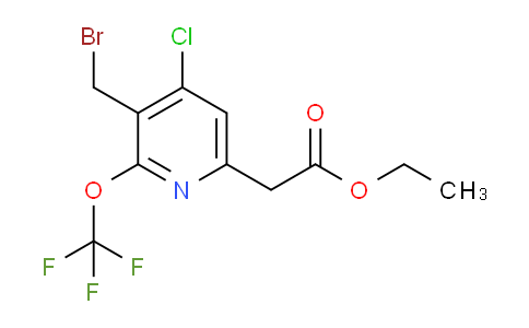 AM39205 | 1804797-31-6 | Ethyl 3-(bromomethyl)-4-chloro-2-(trifluoromethoxy)pyridine-6-acetate
