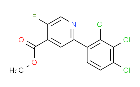 Methyl 5-fluoro-2-(2,3,4-trichlorophenyl)isonicotinate
