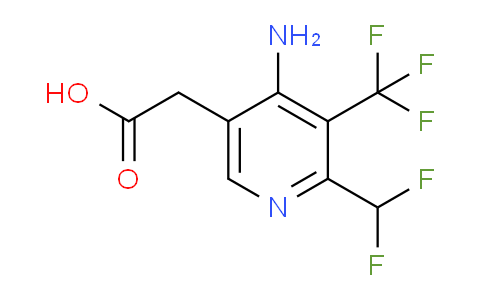 4-Amino-2-(difluoromethyl)-3-(trifluoromethyl)pyridine-5-acetic acid