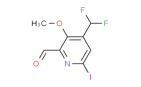 4-(Difluoromethyl)-6-iodo-3-methoxypyridine-2-carboxaldehyde