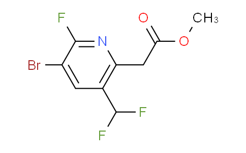 AM39236 | 1805402-50-9 | Methyl 3-bromo-5-(difluoromethyl)-2-fluoropyridine-6-acetate