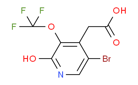 5-Bromo-2-hydroxy-3-(trifluoromethoxy)pyridine-4-acetic acid