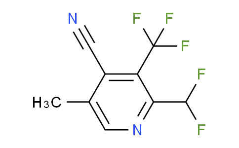 4-Cyano-2-(difluoromethyl)-5-methyl-3-(trifluoromethyl)pyridine