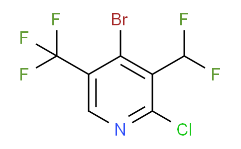 4-Bromo-2-chloro-3-(difluoromethyl)-5-(trifluoromethyl)pyridine