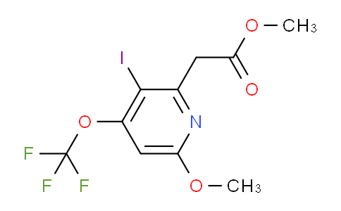 Methyl 3-iodo-6-methoxy-4-(trifluoromethoxy)pyridine-2-acetate