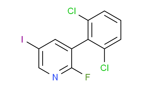 3-(2,6-Dichlorophenyl)-2-fluoro-5-iodopyridine