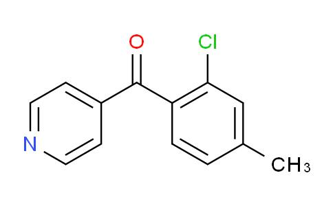 4-(2-Chloro-4-methylbenzoyl)pyridine