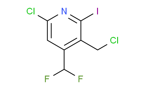 6-Chloro-3-(chloromethyl)-4-(difluoromethyl)-2-iodopyridine