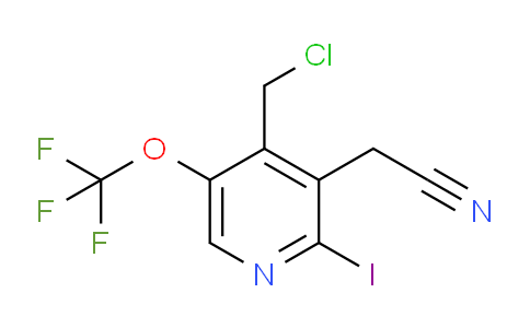 4-(Chloromethyl)-2-iodo-5-(trifluoromethoxy)pyridine-3-acetonitrile