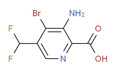 3-Amino-4-bromo-5-(difluoromethyl)pyridine-2-carboxylic acid