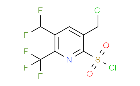 3-(Chloromethyl)-5-(difluoromethyl)-6-(trifluoromethyl)pyridine-2-sulfonyl chloride