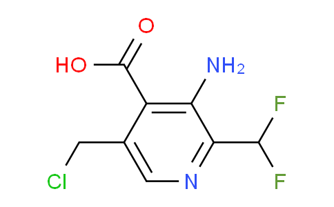 AM39389 | 1804462-51-8 | 3-Amino-5-(chloromethyl)-2-(difluoromethyl)pyridine-4-carboxylic acid