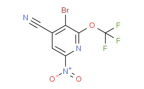 3-Bromo-4-cyano-6-nitro-2-(trifluoromethoxy)pyridine