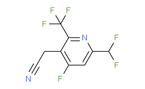 6-(Difluoromethyl)-4-fluoro-2-(trifluoromethyl)pyridine-3-acetonitrile