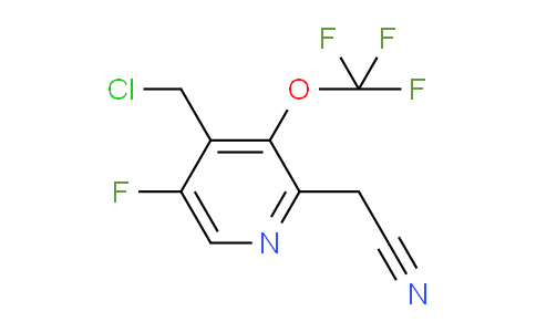 4-(Chloromethyl)-5-fluoro-3-(trifluoromethoxy)pyridine-2-acetonitrile