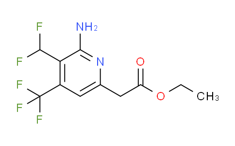AM39494 | 1803686-71-6 | Ethyl 2-amino-3-(difluoromethyl)-4-(trifluoromethyl)pyridine-6-acetate