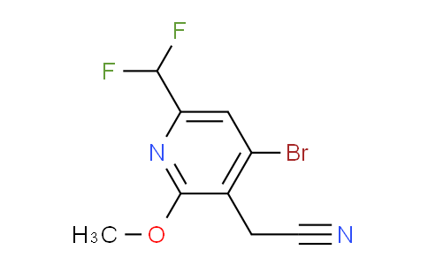 AM39497 | 1805165-24-5 | 4-Bromo-6-(difluoromethyl)-2-methoxypyridine-3-acetonitrile